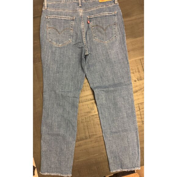 Levi's 724 High Rise Straight Crop - Sz 30 - Picture 3 of 13